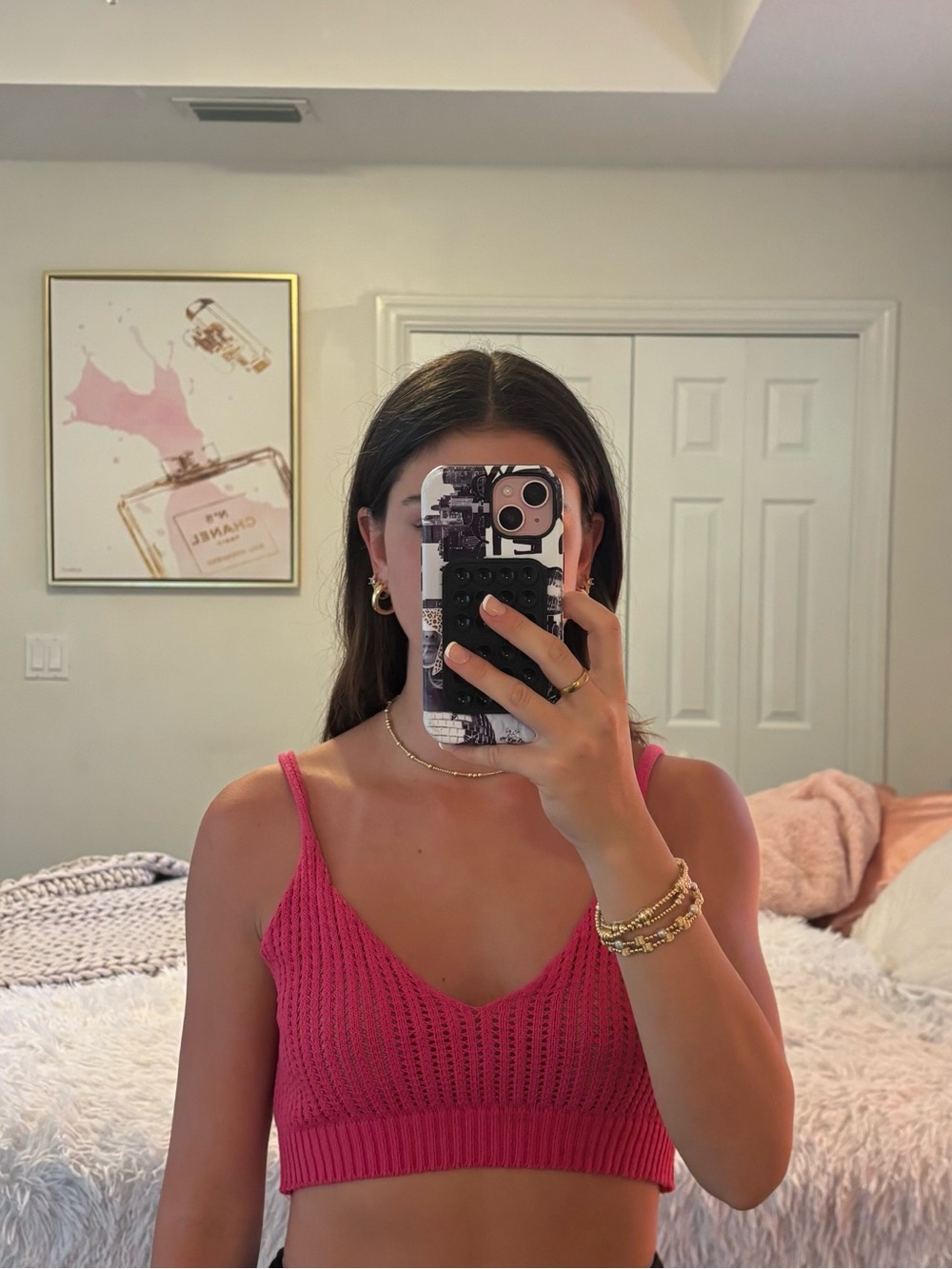 Zara Pink crop top size M
